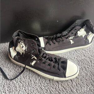 Vintage Converse Black and White Jim Morrison Doors High-Tops